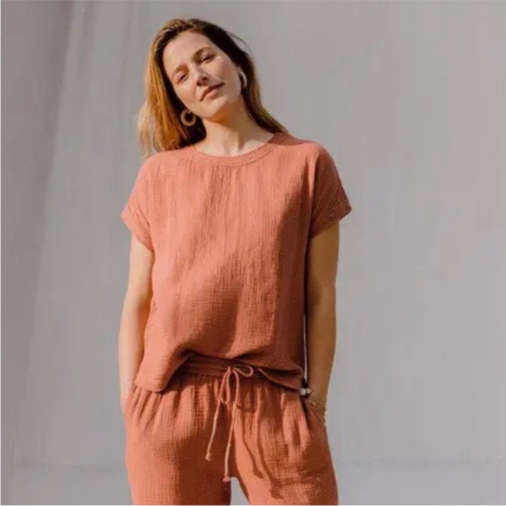 Faherty dream cotton gauze tee